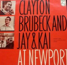 Dave Brubeck and Jai & Kai at Newport  - European Philips LP cover 